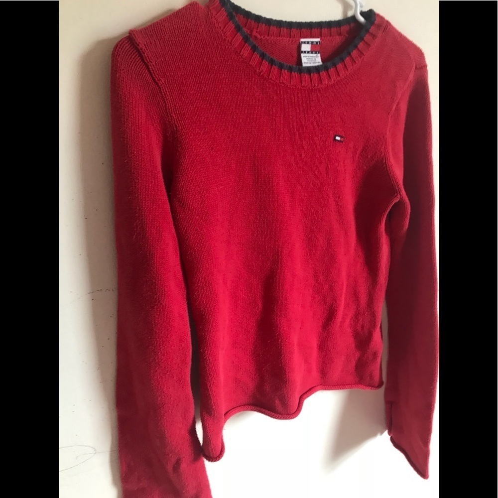 Vintage Tommy Hilfiger Jeans Red Sweater - Picture 8 of 8